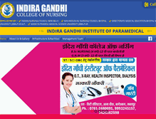 Tablet Screenshot of indiragandhinursing.org